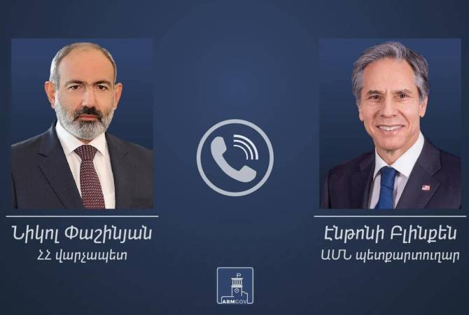 Փաշինյանը հեռախոսազրույց է ունեցել Էնթոնի Բլինքենի հետ․ անդրադարձ է արվել Լաչինի խնդրին